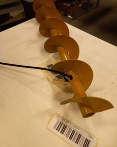 Worm gear pair d135 0.50m right for SE25/40 yellow M&M